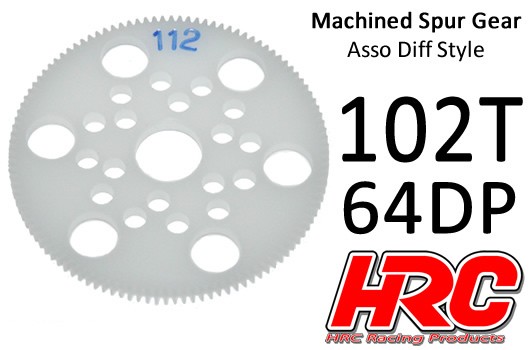 HRC764102A Hauptzahnrad 64DP Low Friction Gefräst