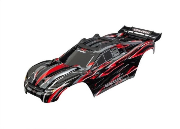 6785-RED Traxxas Karo Rustler 4x4 VXL rot