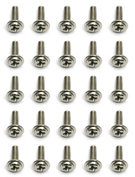 25611 Asso Tapped Screws 3x10 mm BHPTS