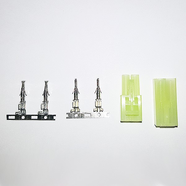 MINI TAMIYA MALE/FEMALE CONNECTOR SET w/CRIMPS