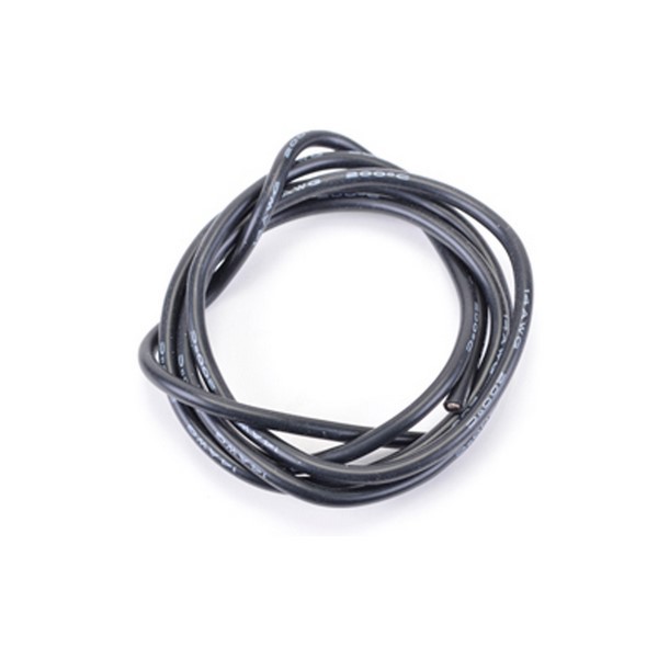 CR288 CORE RC Silicon Kabel Schwarz 16 AWG - 1Mtr