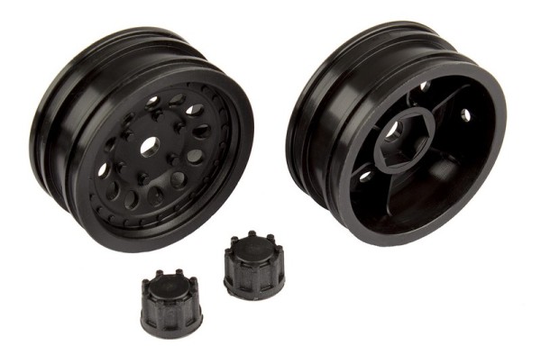 41052 Asso CR12 Wheel Set, black