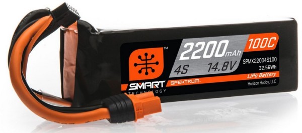 Spektrum 2200mAh 4S 14.8V 100C Smart LiPo Battery