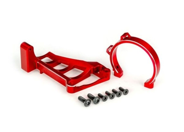 10262-RED Traxxas Motorhalter rot Alu