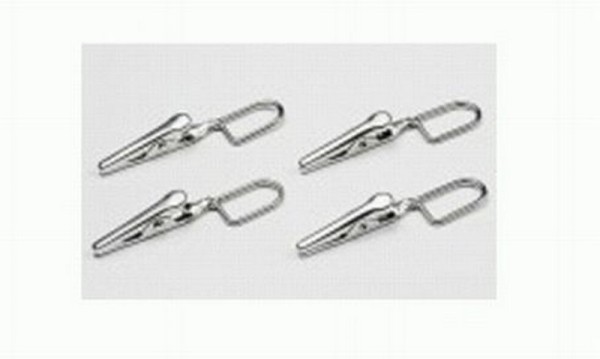 74528 Modellbau Klemmen Alligator Clips 4 Stk