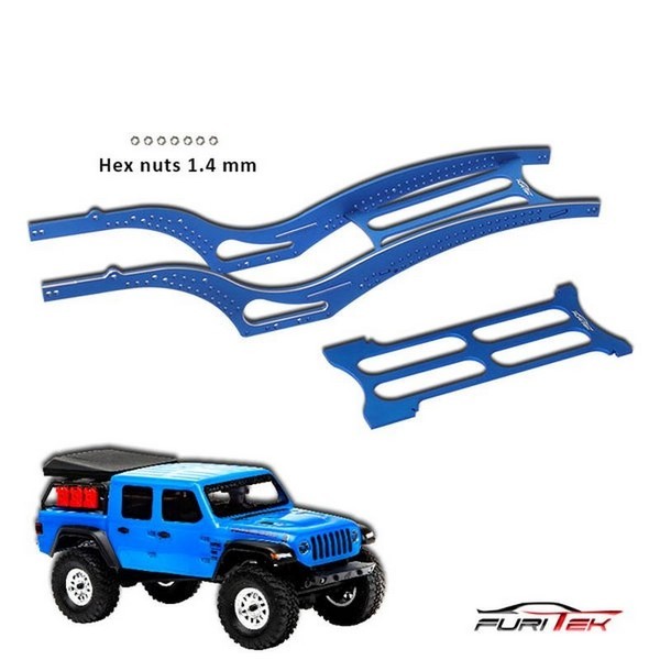 FURITEK SCYTHE ALUMINIUM RAIL FRAME SCX24 JEEP GLADIATOR Blau