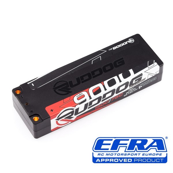 RUDDOG Lipo 9000mAh 150C/75C 7.6V - 5mm