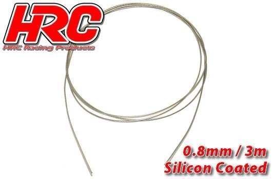 HRC31271B08 Stahlseil 0.8mm Silicone Coated soft