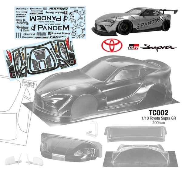 TeamC 1/10 TOYOTA SUPRA Karosserie 200mm