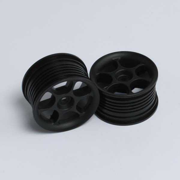 3626 6 SPOKE WHEELS BLA CK WIDE [pl]