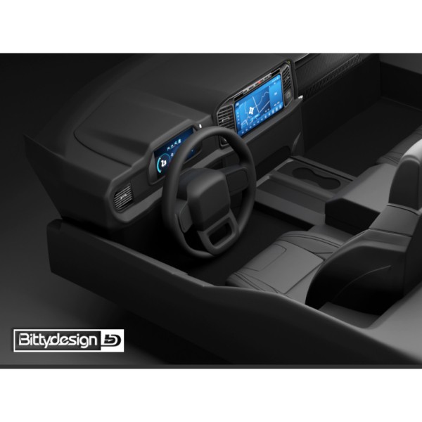 Bittydesign Steering wheel ROCK1 1/10 Rock Crawler interior cockpit