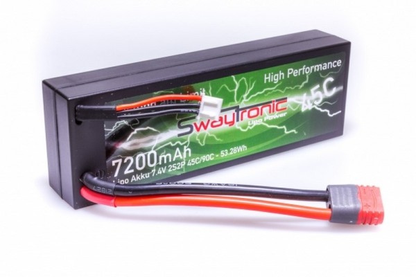 SWAYTRONIC HC LiPo 2S 7.4V 7200mAh 45C/90C T-Plug