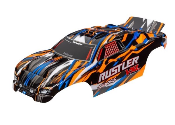 3726T Traxxas Karosserie 2WD Rustler Orange