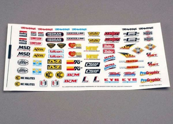 2514 Traxxas Sponsor Decal Sheet Sticker Aufkleber