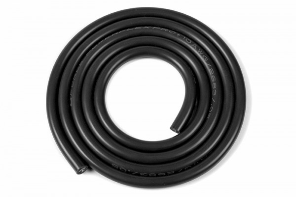 GF1341-021 Silikon Kabel Schwarz 10AWG 5.5mm (1m)