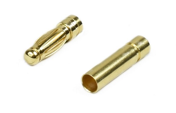 229503 / 11202 MODSTER Goldkontaktstecker 3mm 1 Paar