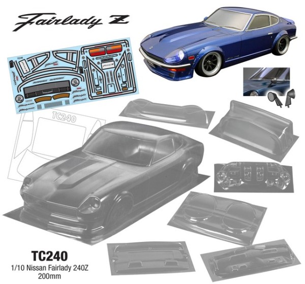 TeamC 1/10 NISSAN FAIRLADY 240Z Karosserie 200mm