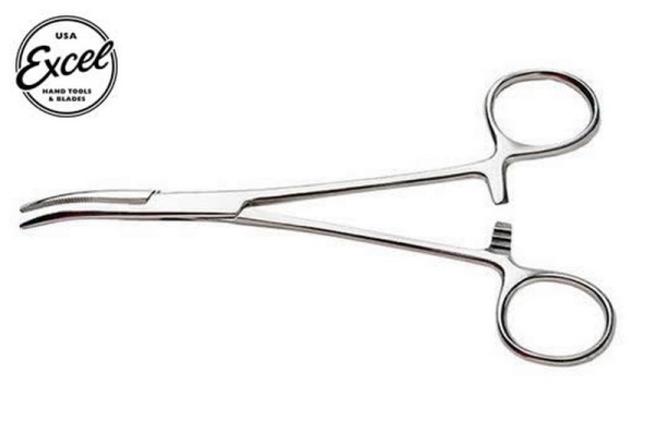 EXL55530 Hemostats Curved Nose Stainless Steel 5in