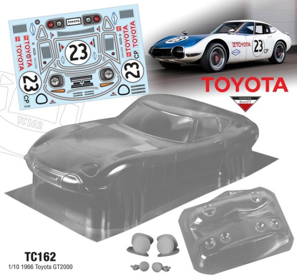 TeamC 1/10 1966 TOYOTA GT2000 Karosserie 190mm