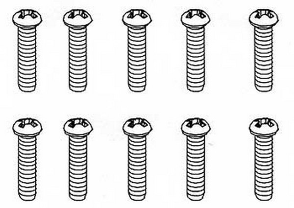 R30101 3x15mm Rundkopfschraube Plastik (10 Stk)