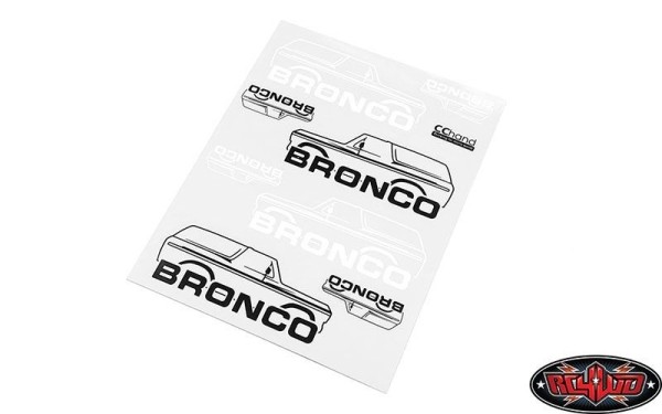 RC4WD Body Decals for Traxxas TRX-4 '79 Bronco Ran