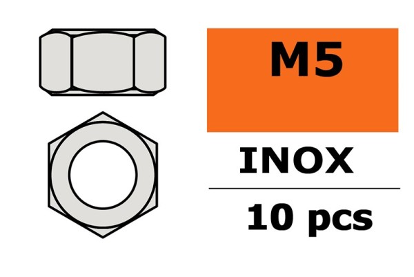 GF0250-005 Sechskantmutter M5 Inox (10)