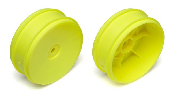 91573 Asso 61mm Front 2WD Buggy Wheels yellow 12mm