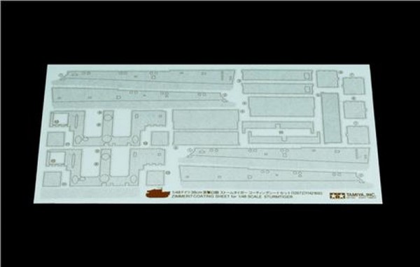 12672 Tamiya Zimmerit Coating Sheet für 1/48 Sturm