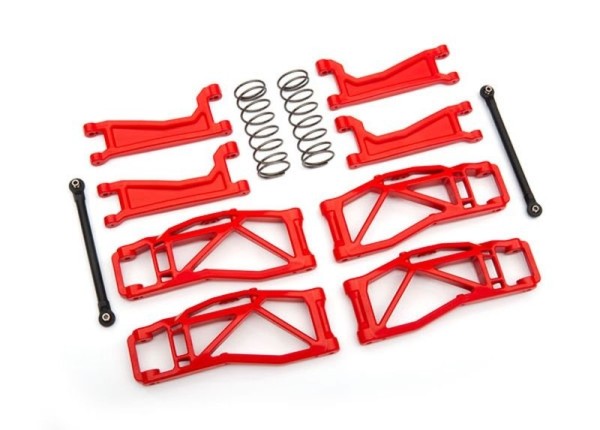 8995R Traxxas Querlenker-Set WideMaxx rot Maxx