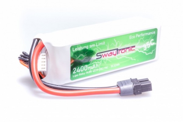 SWAYTRONIC LiPo 4S 14.8V 2400mAh 35C/70C T-Plug