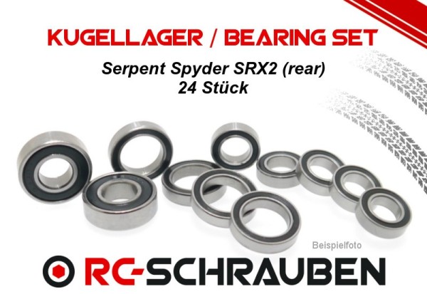 Kugellager Set (2RS) Serpent Spyder SRX2 (rear)