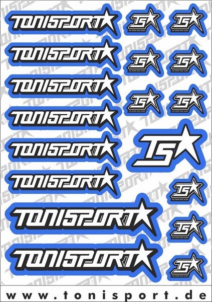 ToniSport Decal Sheet - Blue