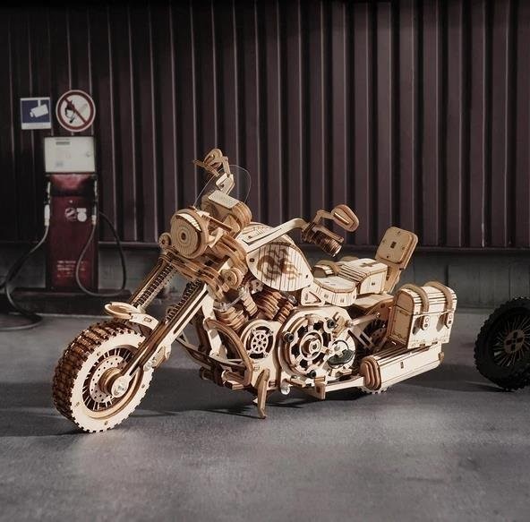 15285 Cruiser Motorrad (Lasercut Holzbausatz)