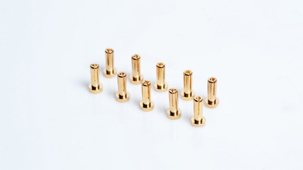 LRP 4mm Gold Steckverbinder WorksTeam 14mm (10)