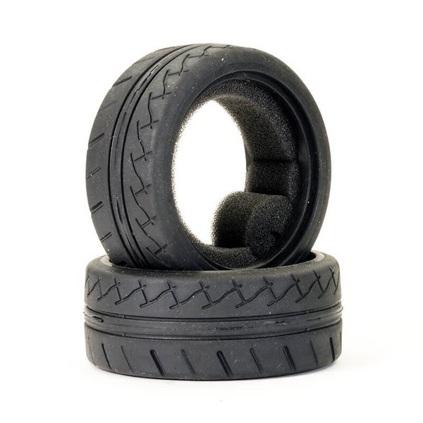 FTX STINGER FRONT 26MM RUBBER TYRE w/INSERTS (2)