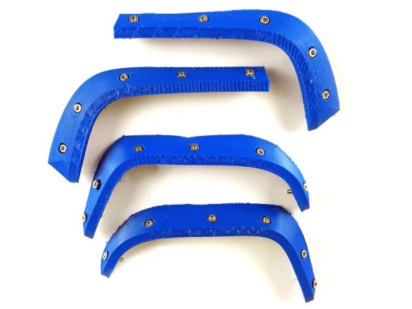 TMT Fender Flares blau Traxxas Sledge