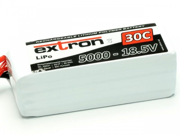 X6431 Extron LiPo Akku Extron X2 5000 - 18,5V (30C