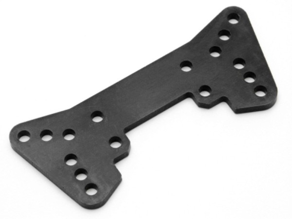 75003 REAR SHOCK PLATE A (2017S 3MM/BLACK) (R40)