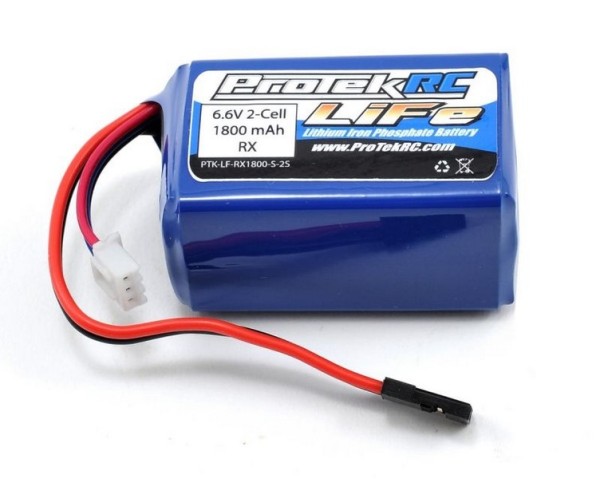 ProTek RC 6.6V/1800mAh LiFe Hump/Short Rx Pack