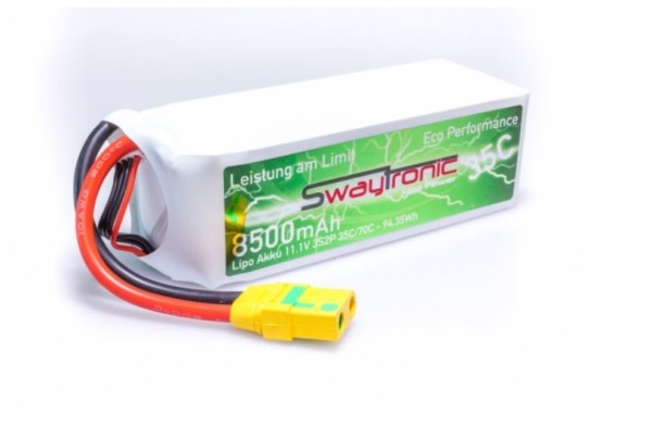 SWAYTRONIC LiPo 3S 11.1V 8500mAh 35C/70C XT90S