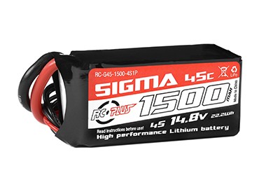 RC Plus Li-Po Batterypack Sigma 45C 1500mAh 14.8V