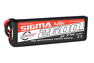 RC Plus Li-Po Batterypack Sigma 45C 2600mAh 7.4V