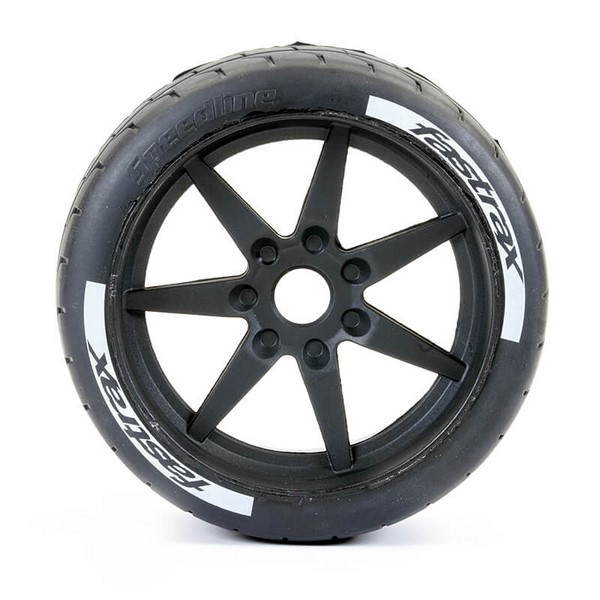 FASTRAX SUPAFORZA WIDE REAR 52° TYRES BLK 17MM (2)
