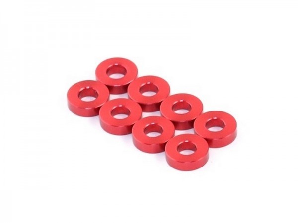 Radtec Alu Damper Spacer 3,0 x 7,0 x 2,0mm - Red