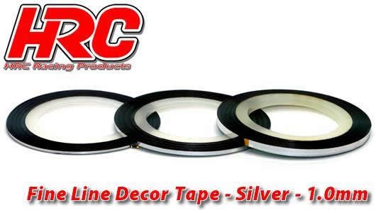 HRC5061SL10 Fine Line Decor Tape - 1.0mm - Silber Linierband