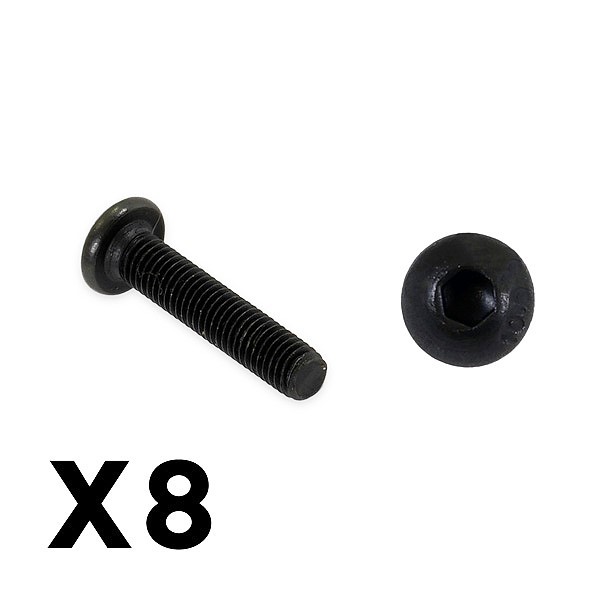 FTX OUTBACK FURY BUTTON HEAD 3X16MM HEX SCREW (8PC