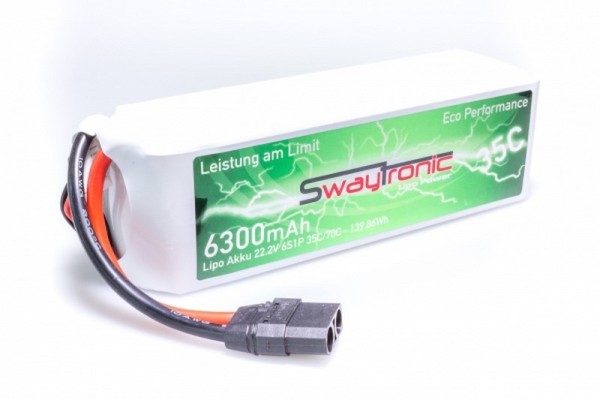 SWAYTRONIC LiPo 6S 22.2V 6000mAh 35C/70C T-Plug