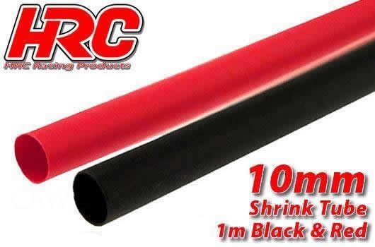 HRC5112I Schrumpfschlauch 10mm Rot und Schwarz (1m