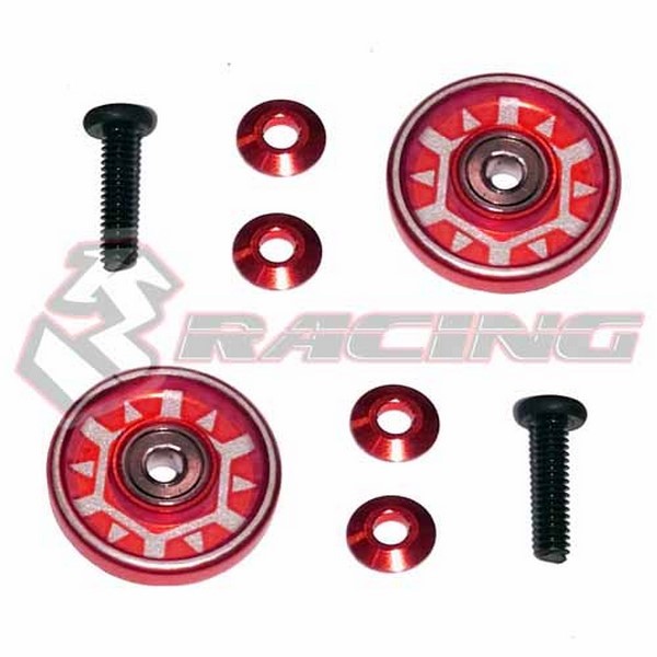 M4WD-30/RE 13mm ALU Ball Race Rollers Rot
