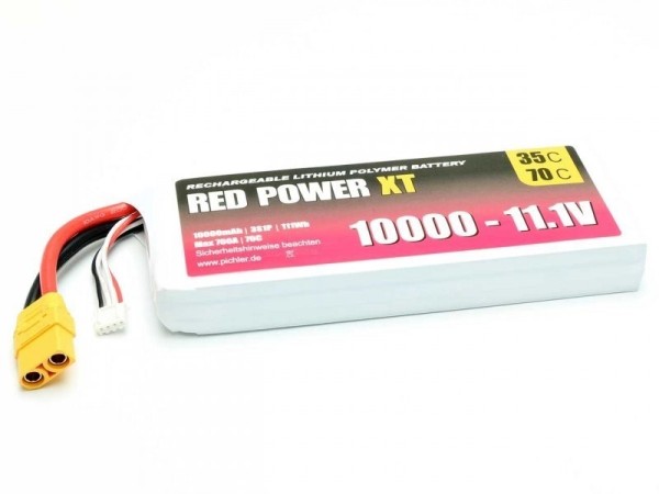 15450 LiPo Akku RED POWER XT 10000 - 11.1V XT90
